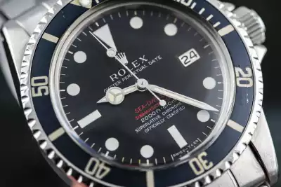 Rolex Sea Dweller 1665 MK2 Thin Case punched Papers Bahamas Full Set Double Red photo 13