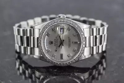 Rolex Day-Date 18046 Chronometer Platinum perfect Condition 1988 photo 11