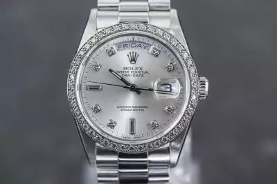 Rolex Day-Date 18046 Chronometer Platinum perfect Condition 1988 photo 13
