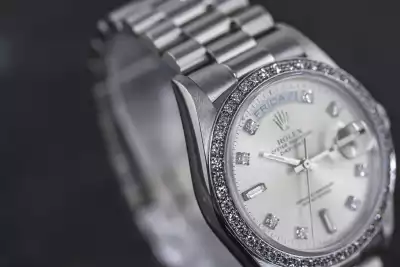 Rolex Day-Date 18046 Chronometer Platinum perfect Condition 1988 photo 14