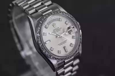 Rolex Day-Date 18046 Chronometer Platinum perfect Condition 1988 photo 6