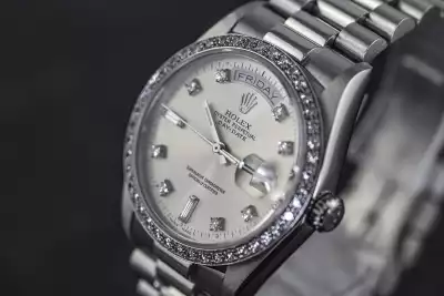 Rolex Day-Date 18046 Chronometer Platinum perfect Condition 1988 photo 7