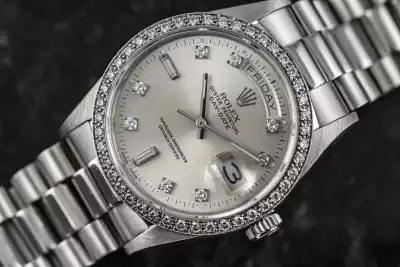 Rolex Day-Date 18046 Chronometer Platinum perfect Condition 1988 photo 1